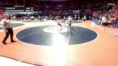 3A 144 lbs Cons. Round 1 - Matthias Hautzinger, Addison (A. Trail) vs Adrian Khi, Fox Lake (Grant)