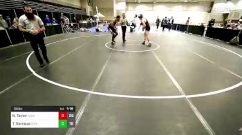 182 lbs Quarterfinal - Nate Taylor, Iron Horse Blue vs Terelle "TJ" Dorceus, Seahawks Blue