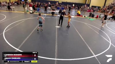 74 lbs Quarterfinal - Cameron Rodgers, MN vs Gibson Engelkes, IA