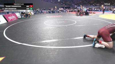 2A/1A Boys 175 Cons. Round 2 - Elijah Vanderpool, North Douglas / Elkton Boys vs Levi Cranston, Camas Valley Boys