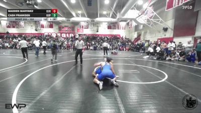 150 lbs Champ. Round 1 - Madden Martinez, Clovis vs Cash Franksen, Gilroy
