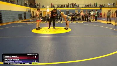 150 lbs Champ. Round 1 - Dawson Fisher, Central Kansas Young Lions Wrestling Club vs Joshua Kerr, Wichita Training Center