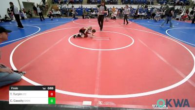 60 lbs Final - Tanner Turpin, Owasso Takedown Club vs Creek Cassity, Barnsdall Youth Wrestling