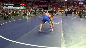 2A-106 lbs Cons. Round 4 - Edisen Fullhart, Decorah vs Cole Wibholm, Clarion-Goldfield-Dows