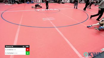 96 lbs Round Of 16 - Cruz Enderle, Greater Heights Wrestling vs Graden Schieber, Newkirk Takedown