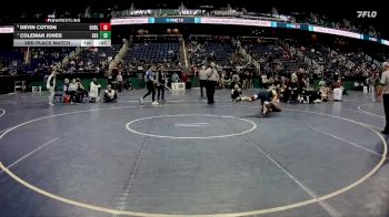 3A 190 lbs 3rd Place Match - Devin Cotton, Dudley vs Coleman Jones, Enka High School