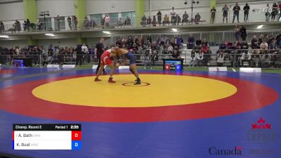 92kg Champ. Round 2 - Armaan Bath, Canadian Mal Wrestling vs Karanvir Bual, Warriors WC