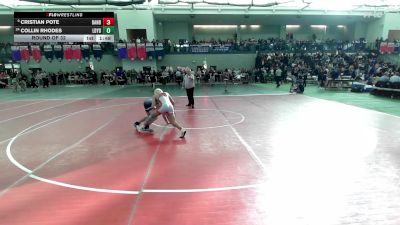 132 lbs Round Of 32 - Cristian Pote, Danbury vs Collin Rhodes, Ledyard