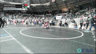 80 lbs Quarterfinal - Ryker Hushbeck, Verdigris Youth Wrestling vs Kingdyn Carter, Choctaw Ironman Youth Wrestling