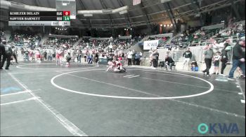 80 lbs Quarterfinal - Ryker Hushbeck, Verdigris Youth Wrestling vs Kingdyn Carter, Choctaw Ironman Youth Wrestling