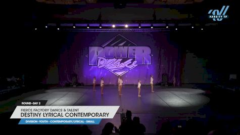 Fierce Factory Dance & Talent - Destiny Lyrical Contemporary [2025 Youth - Contemporary/Lyrical - Small Day 2] 2025 Power Dance Grand Nationals