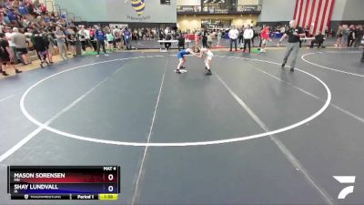 87 lbs Champ. Round 1 - Mason Sorensen, MN vs Shay Lundvall, IA