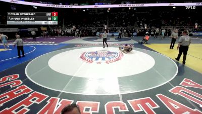 I-190 lbs Quarterfinal - Jayden Pressley, Minisink Valley vs Dylan Fitzgerald, Brockport