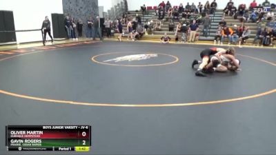 JV-12 lbs Round 2 - Tate Cox, Clear Creek-Amana vs Kayden Phelps, Prairie, Cedar Rapids