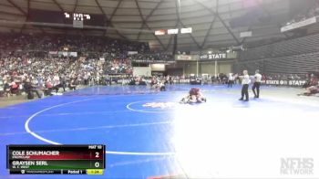 2A 144 lbs Champ. Round 1 - Graysen Serl, W. F. West vs Cole Schumacher, Enumclaw