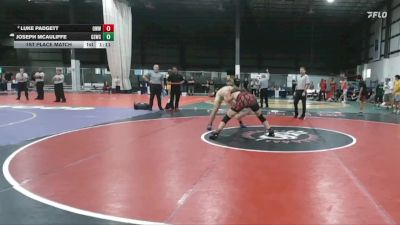 190 lbs 1st Place Match - Joseph McAuliffe, Granby St Wrestling Club vs Luke Padgett, OTM Walters Wrestling