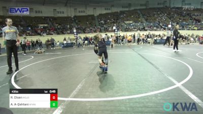 43 lbs Consolation - Rikki Olsen, Mojo Grappling Academy vs Ayva Al-Qahtani, Wyandotte Youth Wrestling