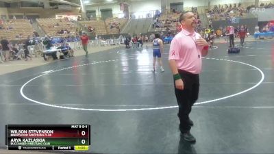 103 lbs Champ. Round 1 - Wilson Stevenson, Brentwood Wrestling Club vs Arya Kazlaskia, Buccaneer Wrestling Club