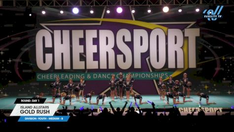 Island Allstars - Gold Rush [2024 L1 Youth - Medium - B Day 1] 2024 CHEERSPORT National All Star Cheerleading Championship