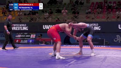 92 kg 1/8 Final - Elijah Diakomihalis, United States vs Konstantine Petriashvili, Georgia