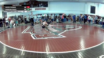 106 lbs Cons. Semi - Jakob Thomas, Powhatan Youth Wrestling Club vs Spencer Foutz, Hickory Wrestling Club