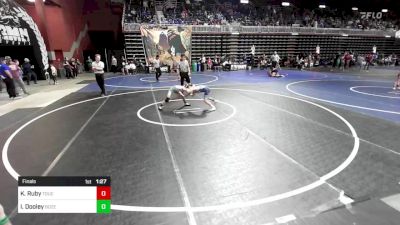 77 lbs Final - Kaice Ruby, Touch Of Gold WC vs Ian Dooley, Bozeman WC