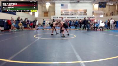 174 lbs Cons. Round 2 - Caleb Davis, York (Neb.) vs Nic Thompson, Ouachita Baptist
