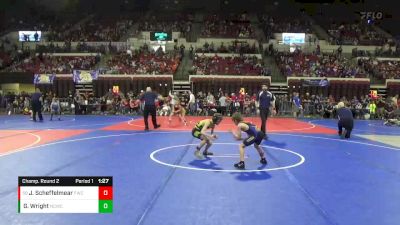 65 lbs Champ. Round 2 - Jesse Scheffelmear, Fergus Wrestling Club vs Gavin Wright, Natrona Colts Wrestling Club