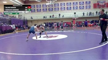 141 lbs Semifinal - Blake Runion, Corban University vs Horacio Godinez, Evergreen