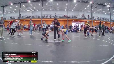 65 lbs Cons. Round 3 - Westyn Small, Eastside Youth Wrestling vs Gerardo Laurido Iii, Reverence Wrestling Club