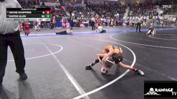 58 lbs Cons. Round 2 - Easton Allen, Onaga vs Archie Schippers, Hoxie Kids