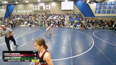 125 lbs Quarterfinal - Zanna Opheikens, Fremont Wrestling Club vs Scout Stephens, Sanderson Wrestling Academy