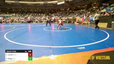 110 lbs Quarterfinal - Zayne Jones, Kraken vs Henry Begg, Simmons Academy Of Wrestling