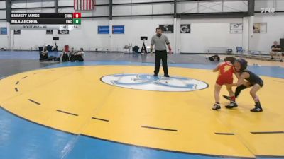 45 lbs 3rd Place Match - Mila Arcenia, Nightmare Wrestling Club vs Emmett James, East Carolina Wrestling Academ