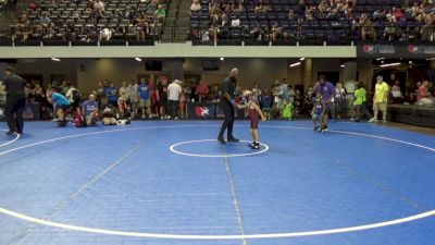 43 lbs Champ. Round 3 - Jeremiah Sanders, Red Cobra Wrestling Academy vs Isaac Wicks, Englewood Live Wire Wrestling Club