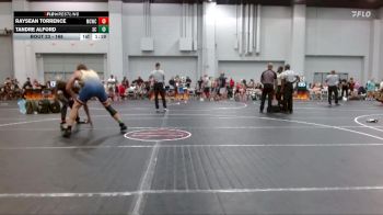 168 lbs Quarterfinal - Raysean Torrence, Mallard Creek Wrestling Club vs Tandre Alford, GameHouse