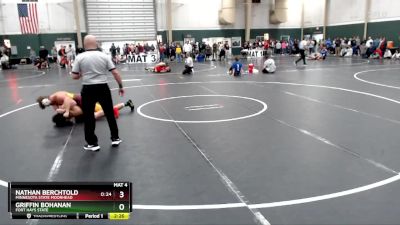 165 lbs Cons. Round 3 - Nathan Berchtold, Minnesota State Moorhead vs Griffin Bohanan, Fort Hays State