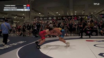 97 kg Cons. Semis - Cason Howle, Wolfpack RTC/ Titan Mercury Wrestling Club vs Brokton Borelli, California Regional Training Center (CA RTC)