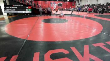 138 lbs Champ. Round 1 - Caleb Taylor, EDWARDVILLE (HS) vs Luke Pappalas, Chicago (ST. RITA)