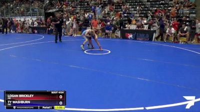 82 lbs Quarterfinal - Logan Brickley, MD vs Ty Washburn, MN