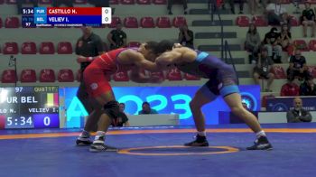 70 kg Qualif. - Noah Isaac Castillo, Puerto Rico vs Ibragim Ruslanovitch Veliev, Belgium