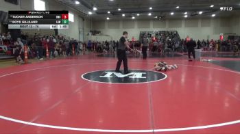 75 lbs Champ. Round 1 - Tucker Anderson, Owatonna Wrestling Academy vs Boyd Gilliland, LAW