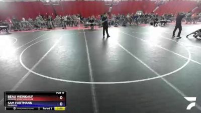 105 lbs Round 1 - Beau Weinkauf, Ringers Wrestling Club vs Sam Fortmann, Muskego