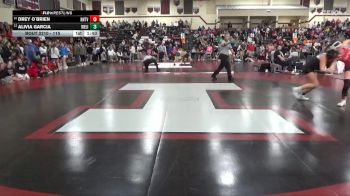 115 lbs 11th Place Match - Alivia Garcia, West Liberty vs Drey O`Brien, New Hampton/Turkey Valley