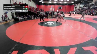 165 lbs Champ. Round 3 - Carter Mayes, Normal (COMMUNITY) vs Joey Pontrelli, Elmhusrt (IC CATHOLIC)