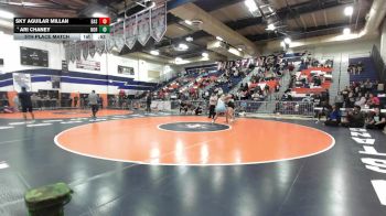 235 lbs 5th Place Match - Ari Chaney, Norco vs Sky Aguilar Millan, Bassett