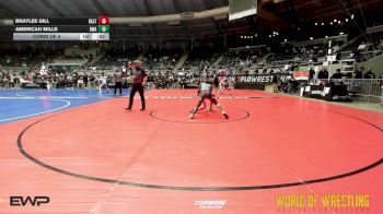 90 lbs Consi Of 4 - Braylee Gill, Beatrice Wrestling Club vs Americah Mills, Roundtree Wrestling Academy