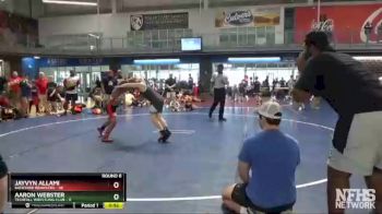 110 lbs Round 6 (8 Team) - Aaron Webster, Techfall Wrestling Club vs Jayvyn Allami, Backyard Brawlers