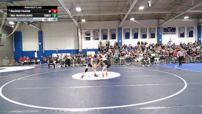132 lbs Semifinal - Rileigh Fagan, Bristol-Plymouth vs Mia Marigliano, Franklin County