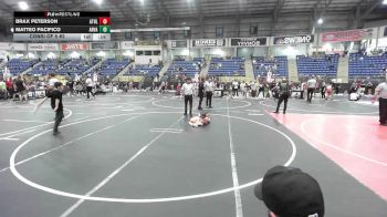 58 lbs Consi Of 8 #2 - Brax Peterson, Athlos Wrestling vs Matteo Pacifico, Arvada West